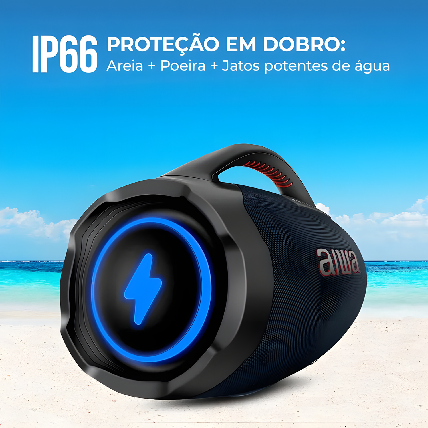 Caixa De Som Boombox Plus Aiwa Bbs-01-lbl 200w Bluetooth Caixa De Som Boombox Plus Aiwa Bbs-01-lbl 200w Bluetooth